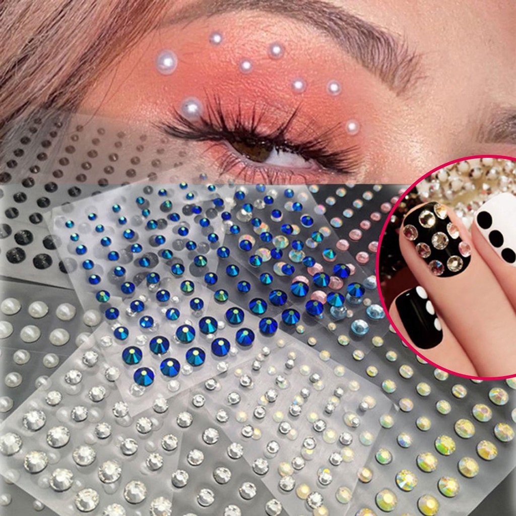 EXPEN Mặt Và Cơ Thể Màu Sắc Sặc Sỡ 1 Hộp Phụ Kiện Trang Trí Móng Tay 3D Thời Trang
