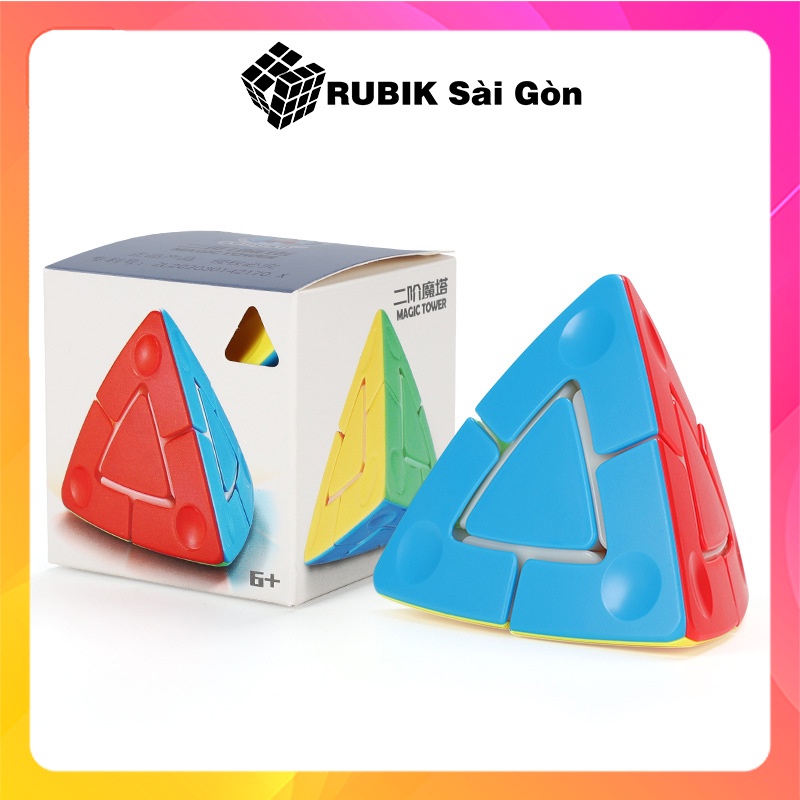 Rubik Biến Thể Tam Giác ShengShou Pyraminx Magic Tower 2 Rubic Kim Tự Tháp Trong Tháp Đẹp Xoay Trơn Mượt Đồ Chơi Trí Tuệ