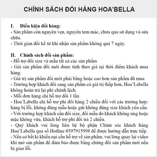Đầm Liền HOABELLA Hoa Cúc Thắt Nơ Eo Chất Lụa Siêu Xinh (MD21)
