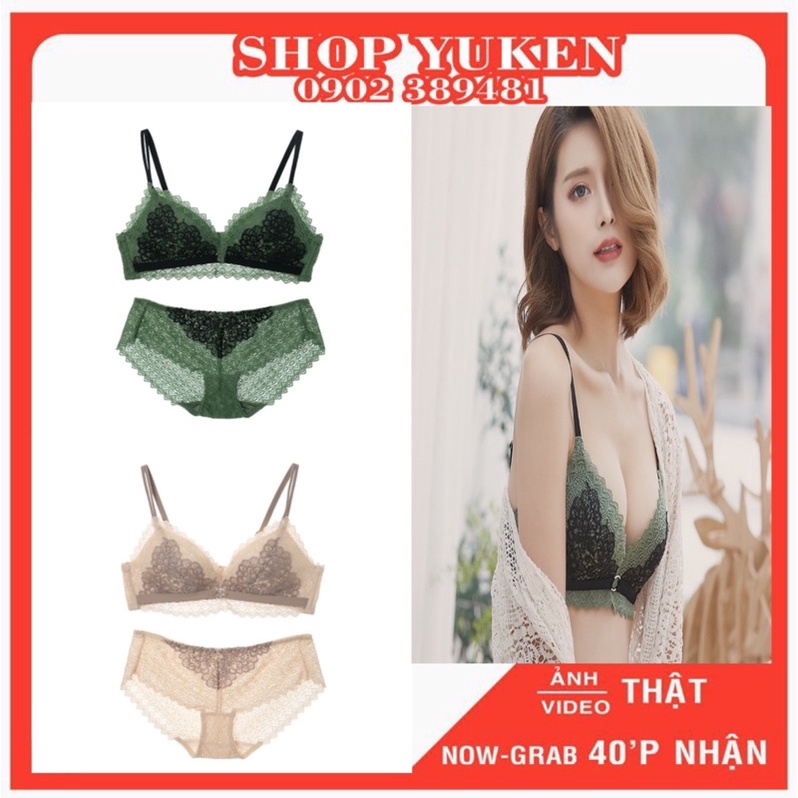 ♥️ Shop Uy Tín ♥️ [Đồ Lót Nữ] Bộ Đồ Lót Ren mút dày vừa ôm và nâng ngực