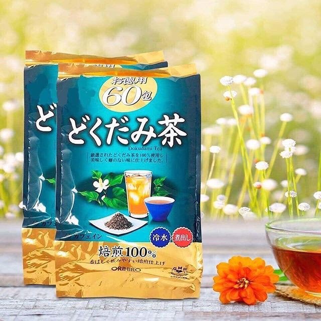 Thanh lý Trà Diếp Cá Orihiro Hỗ Trợ Thanh Nhiệt, Thải Độc Nhật Bản (60 Gói/Túi) rách vỏ ngoài