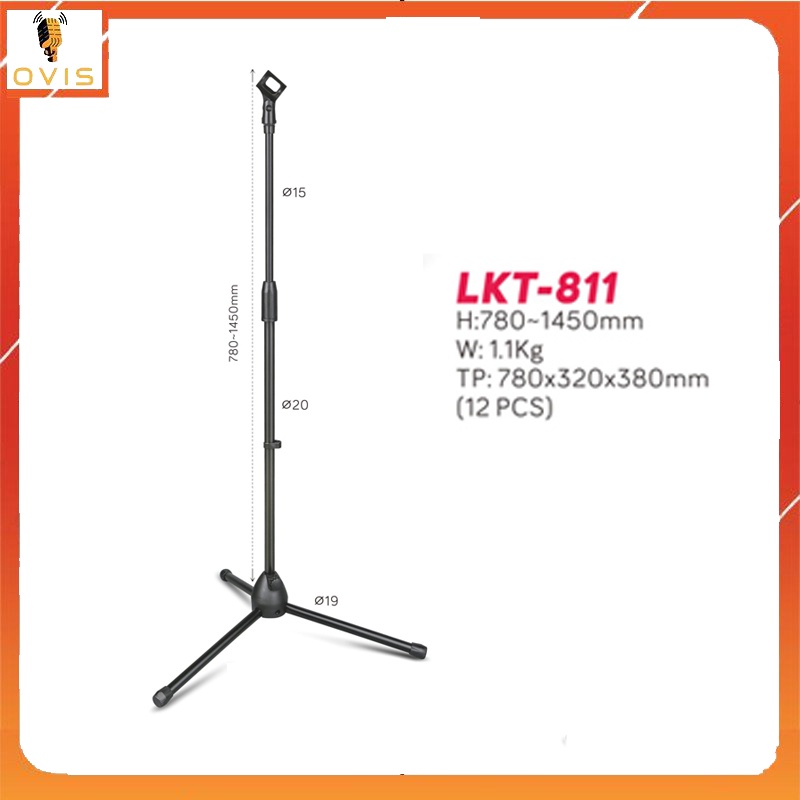 LKT 811 / LKT 803 / HY-223 - Chân Đế Micro Đứng Cho Karaoke Sân Khấu, Phòng Thu