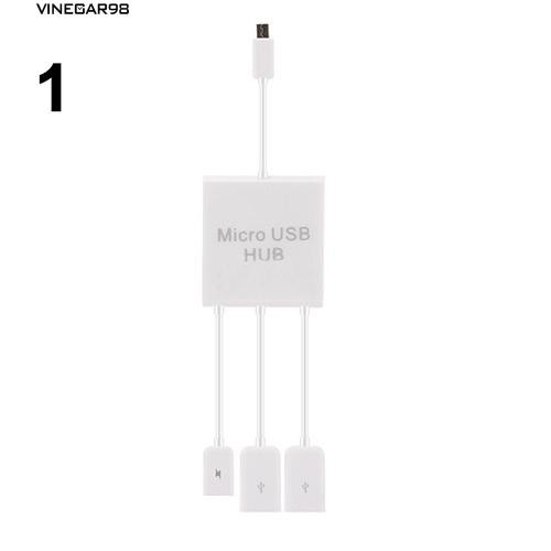 Dây Cáp Chuyển Đổi Micro Usb Hub Otg 2 Cổng Usb 2.0 Cho Điện Thoại Samsung