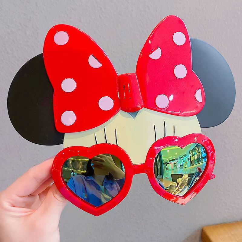 Kính Mát Hình Nơ Minnie Mickey Dễ Thương Vui Nhộn Dành Cho Tiệc Sinh Nhật