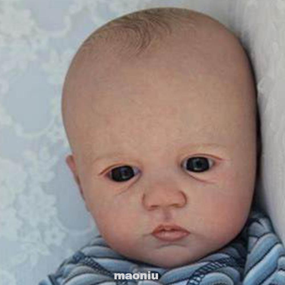 20inch Baby DIY Lifelike Non Toxic Unpainted Soft Silicone Real Touch Full Limbs Anatomically Correct Reborn Doll Kit