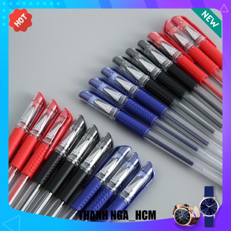 Bút bi mực nước ngòi 0.5mm tiện lợi chất lượng mực đều, nét chữ đẹp ĐỦ MÀU XANH, ĐEN, ĐỎ 1046