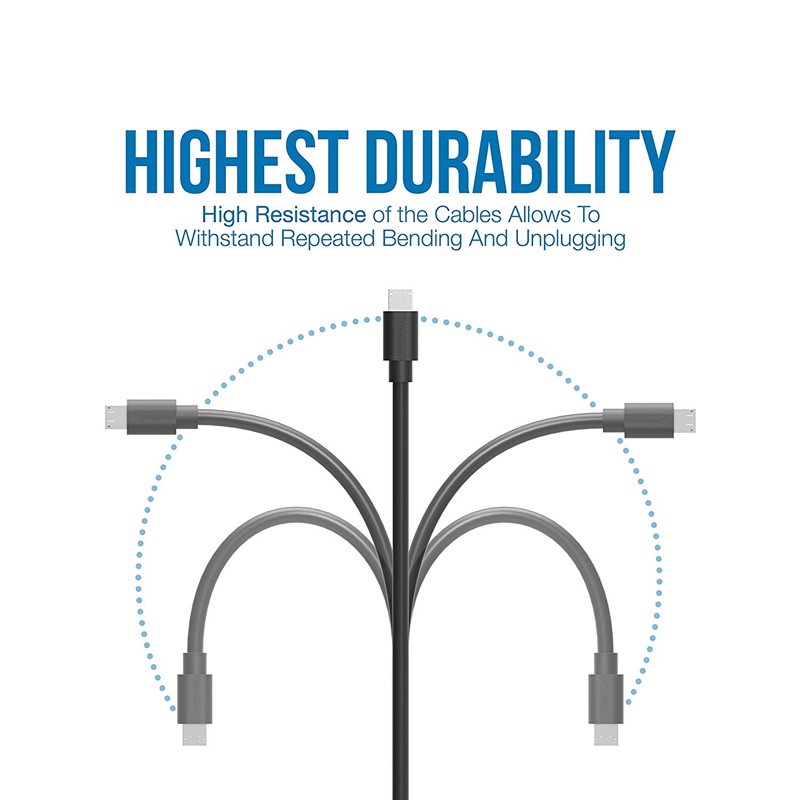 Dây Cáp Sạc Nhanh 2A 30CM Cáp sạc micro USB
