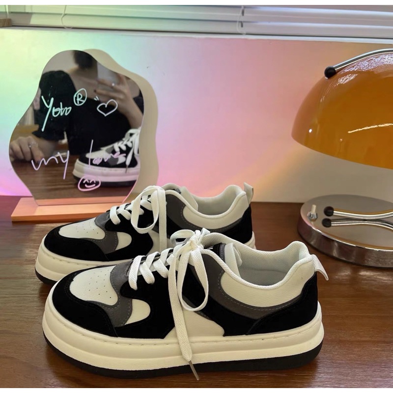 Giày Ulzzang LOẠI 1 - Giày Sneaker đế bánh mì form chuẩn mẫu mới