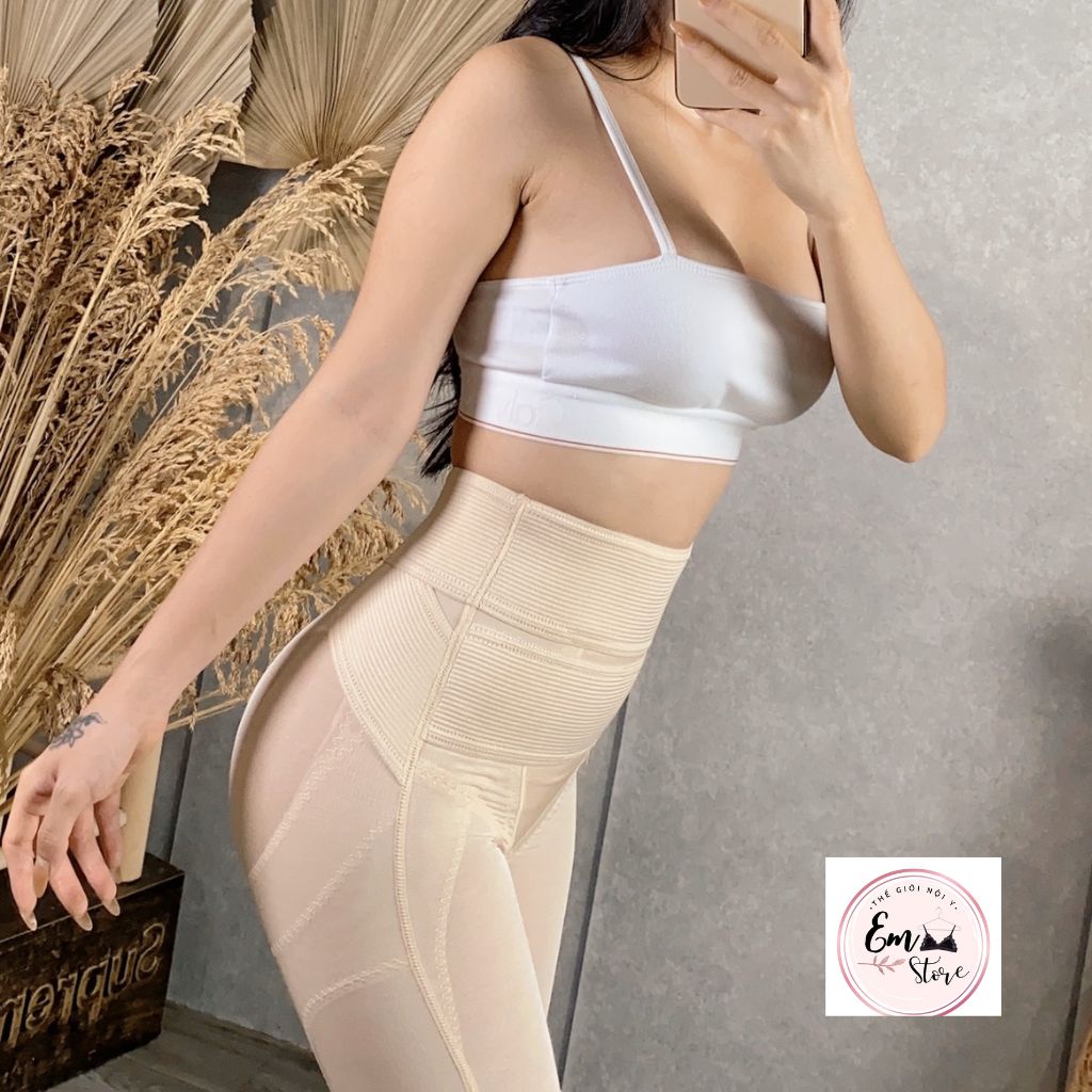 Quần Gen Bụng Cạp Cao Định Hình Body Nâng Mông Siết Eo