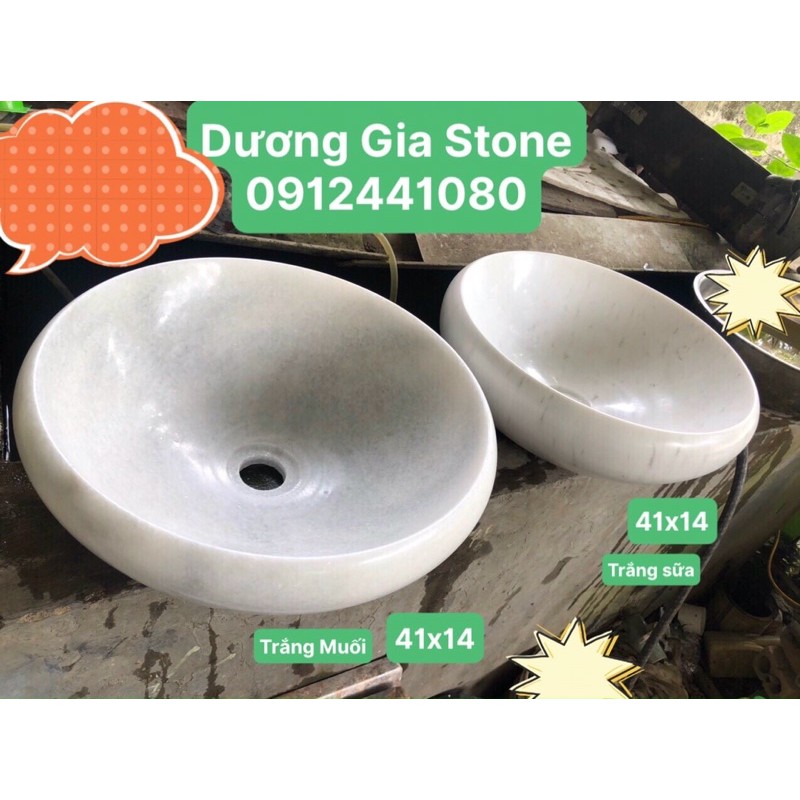 Lavabo đá tự nhiên trắng | BigBuy360 - bigbuy360.vn