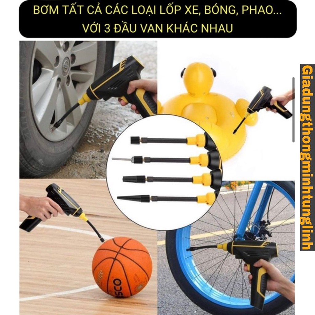(Combo 3 Sản Phẩm) Máy tăng áp lực nước, Bơm hơi điện và Thùng nước gấp gọn - Tăng áp lực nước từ 3 đến 5 lần