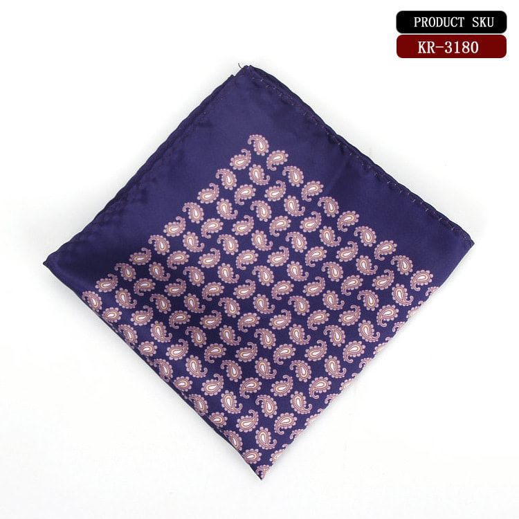 Pocket Square - Khăn cài túi ngực nam họa tiết Paisley nhí