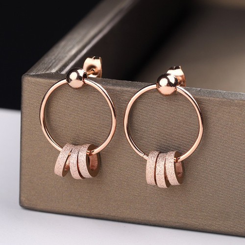 Bông Tai Dự Tiệc Sang Trọng Titan Ko Đen TT 2510