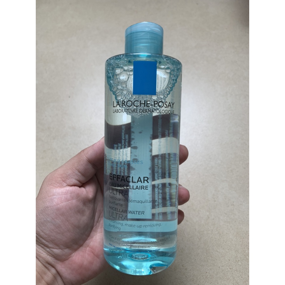 Nước làm sạch sâu và tẩy trang cho da nhạy cảm La Roche-Posay Micellar Water Ultra Sensitive Skin 400ml