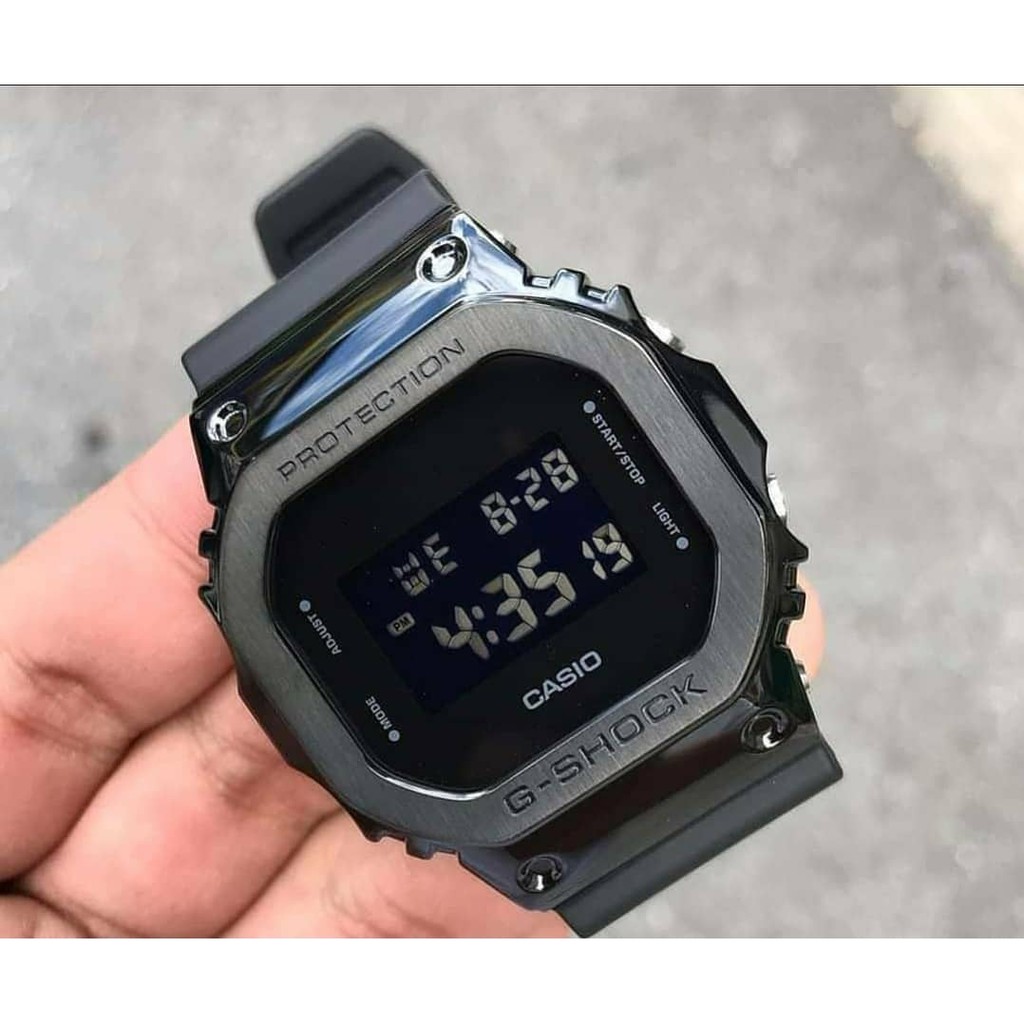 Đồng hồ Nam Dây Nhựa Casio G-Shock GM-5600B-1 chính hãng bảo hành 5 năm Pin trọn đời