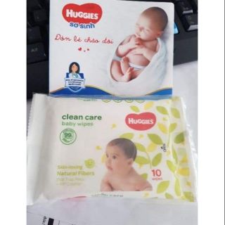 Khăn ướt huggies 10 tờ tiện lợi