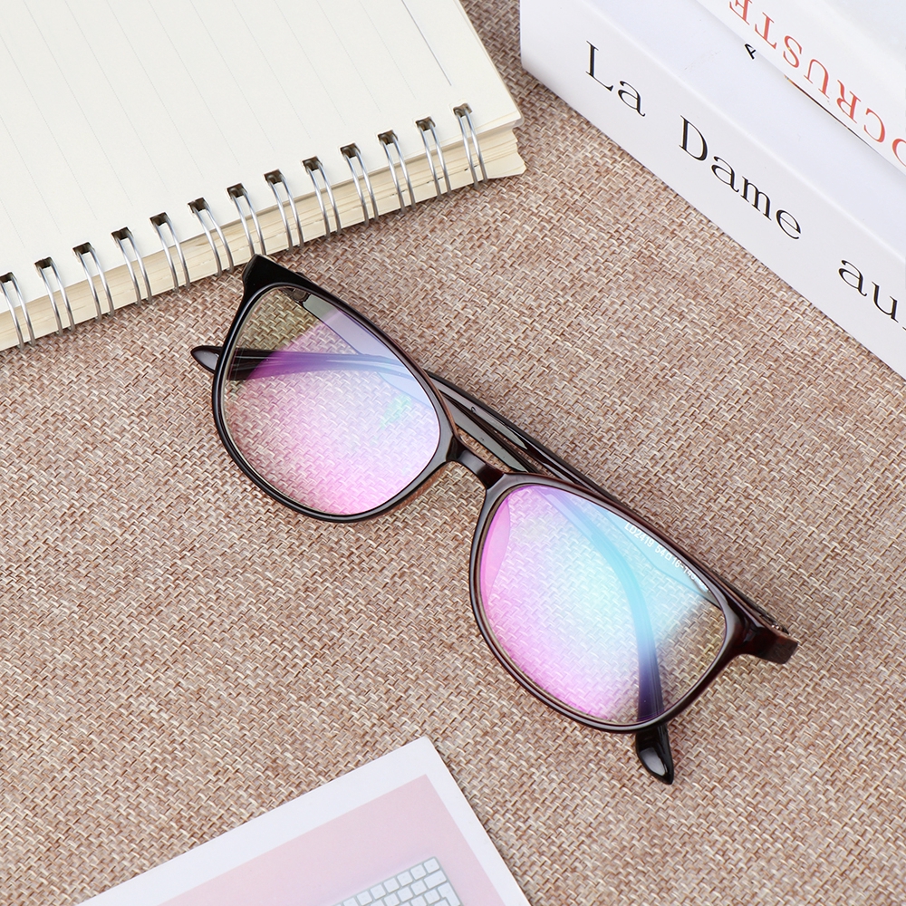 Mắt Kính Gọng Nhựa Trong Suốt Phong Cách Retro Thời Trang Unisex