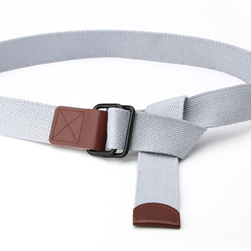 Thắt Lưng Vải Canvas Bản Rộng Màu Trơn Điều Chỉnh Được Phong Cách Vintage Cho Nữ