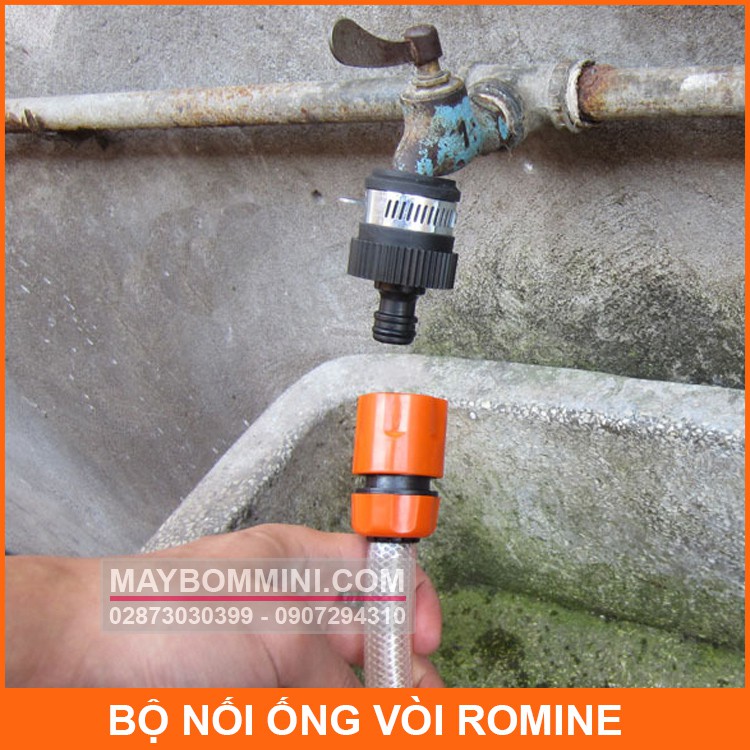 Bộ Nối Nhanh Vòi Romine Với Ống Nước 26mm Đến 30mm