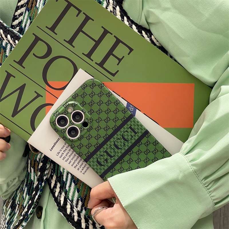 Ốp Điện Thoại TPU Dẻo Màu Xanh Lá Cổ Điển Thời Trang Cho iPhone 11 12 13 Pro MAX 7 8 Plus XS MAX X XR