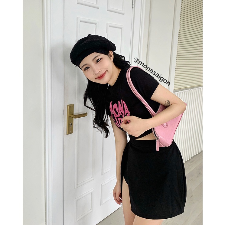 Áo croptop thun Y2K MONÁ - MONA CROPTOP
