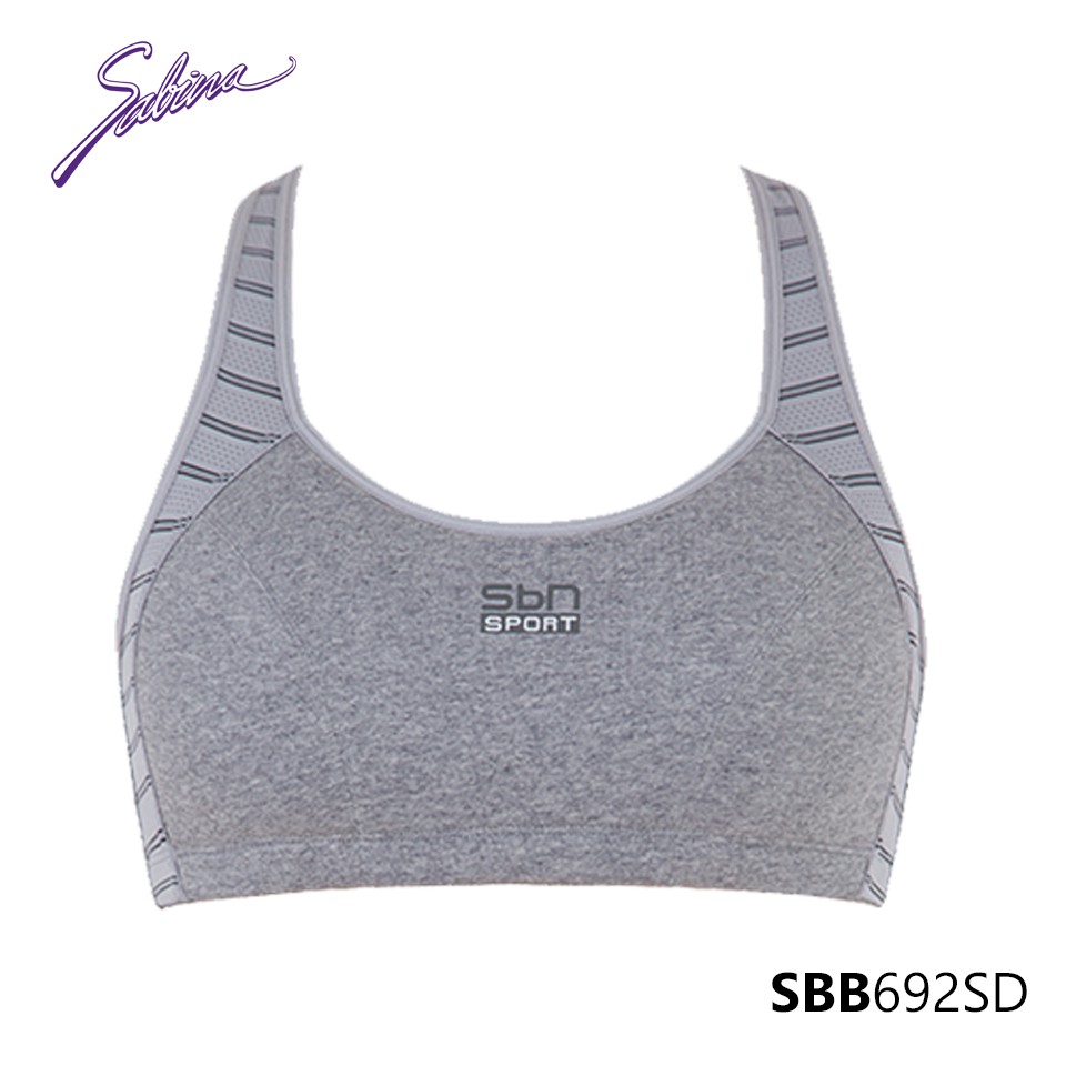 Áo Lót Thể Thao Không Gọng Màu Xám Basic Sport By Sabina SBB692SD+SBB692SD