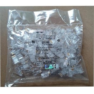 Đầu Bấm Mạng RJ45 Nhựa (1 hộp/ 100 hạt mạng)