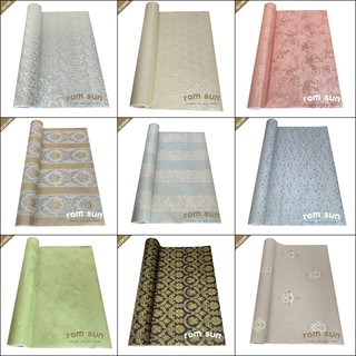KHỔ 120CM | Giấy dán tường họa tiết hoa văn hàn quốc - Giấy dán tường phòng ngủ họa tiết cổ điển sẵn keo