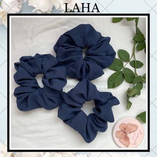 Cột Tóc Scrunchies vải linen mềm mại