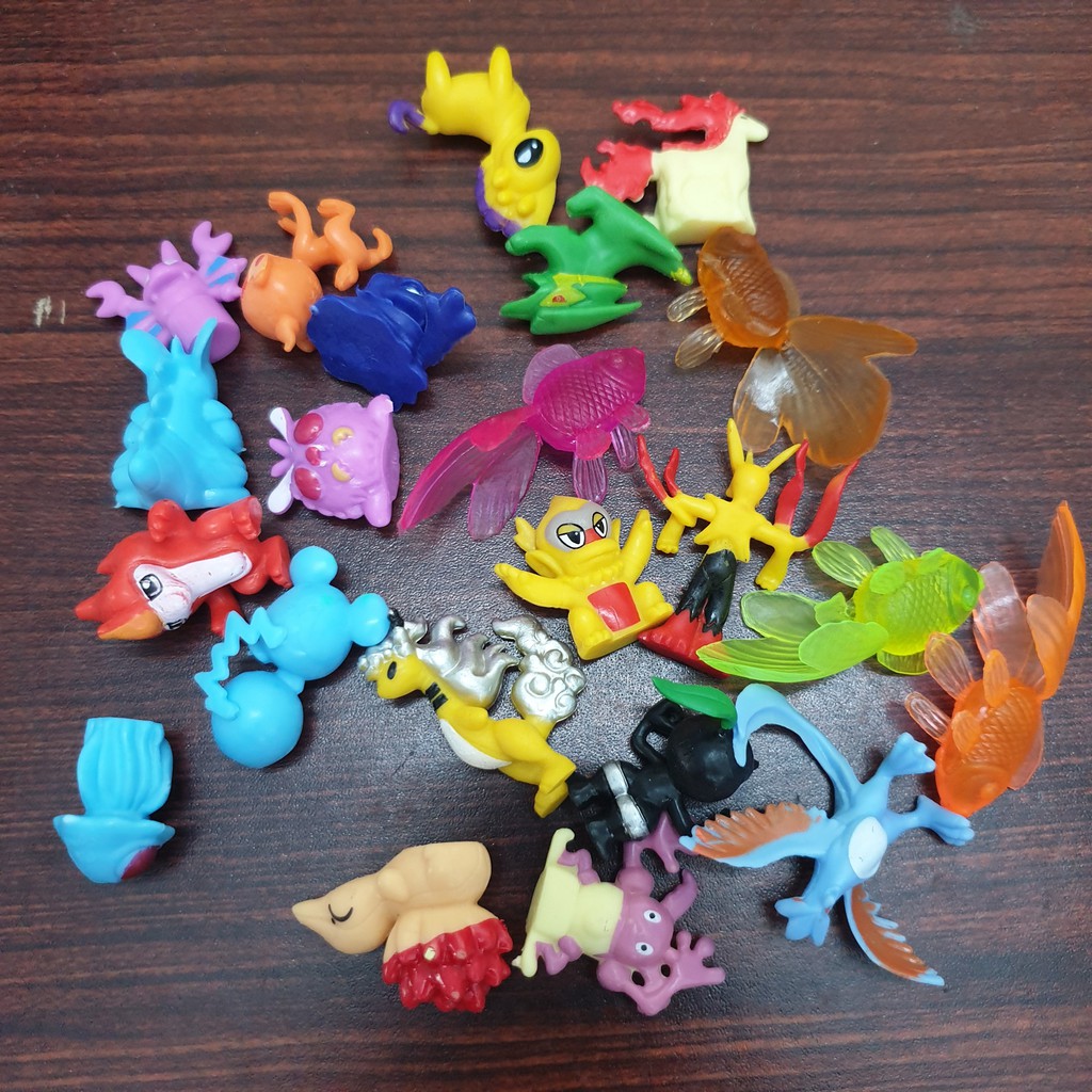 Set 24 pokemon và 4 cá vàng độc đáo - mô hình anime Pokemon Go mega 2-3 cm đa hệ làm đồ chơi cho bé 3 tuổi - New4all