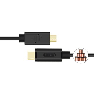 CÁP CHUYỂN ĐỔI TYPE-C -> MICRO USB UNITEK (Y-C 473BK)