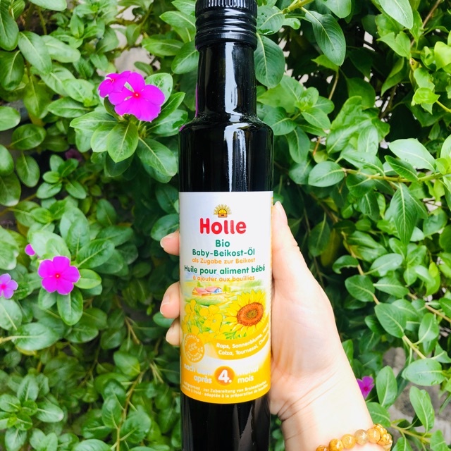Dầu ăn dặm hạt cải và hướng dương hữu cơ Holle 250ml