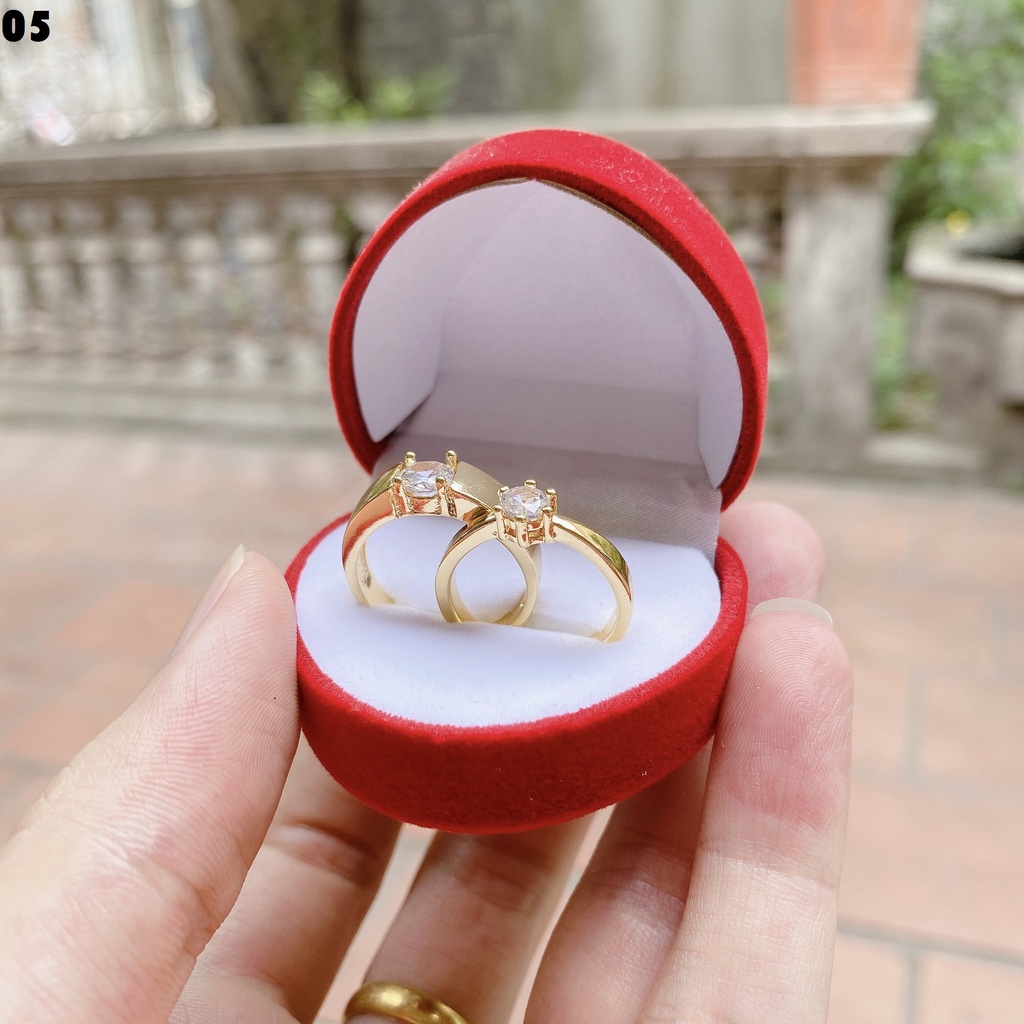 Nhẫn đôi nam nữ cao cấp NV05 thiết kế hở dễ dàng điều chỉnh kích cỡ tình yêu bạn thân mẫu mới