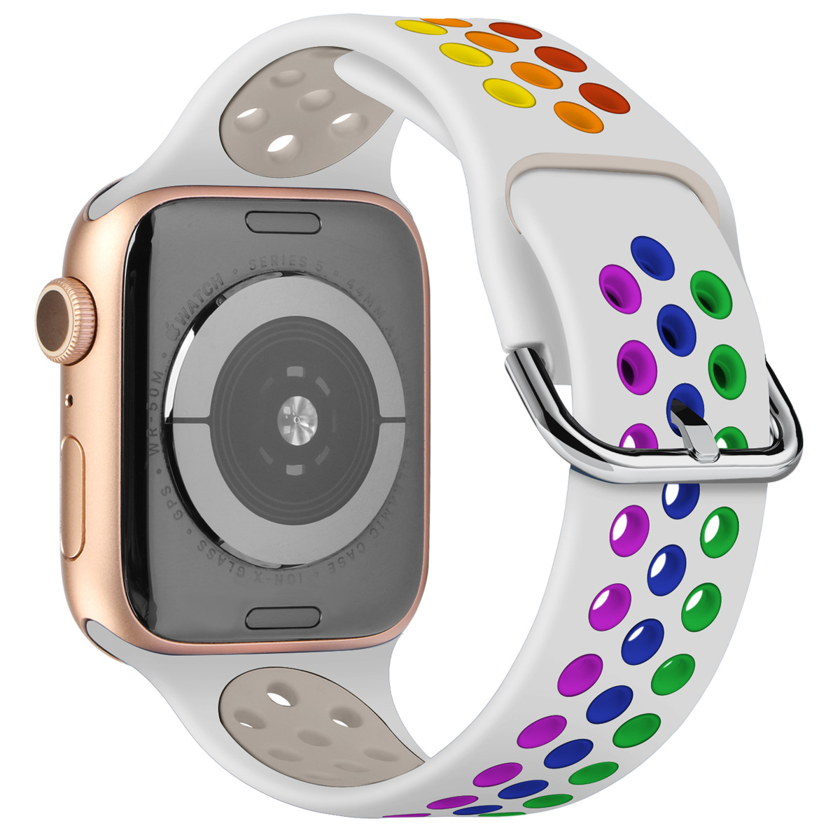 Dây Đeo Silicon Hai Màu Cho Đồng Hồ Thông Minh Apple Iwatch1