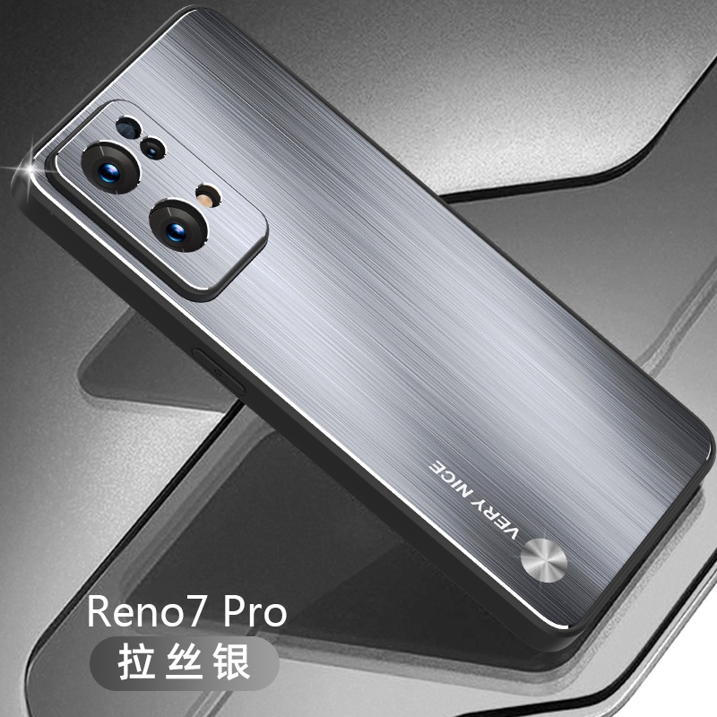 Ốp Điện Thoại TPU + PC Hợp Kim Nhôm Chống Sốc Cho Oppo Reno 7 Pro 5G Reno 7 Pro 5G