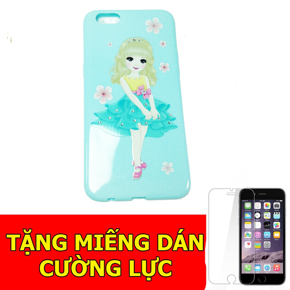 ỐP SHENGO cô gái đính đá dành cho OPPO F3 Plus + Tặng 01 miếng dán cường lực