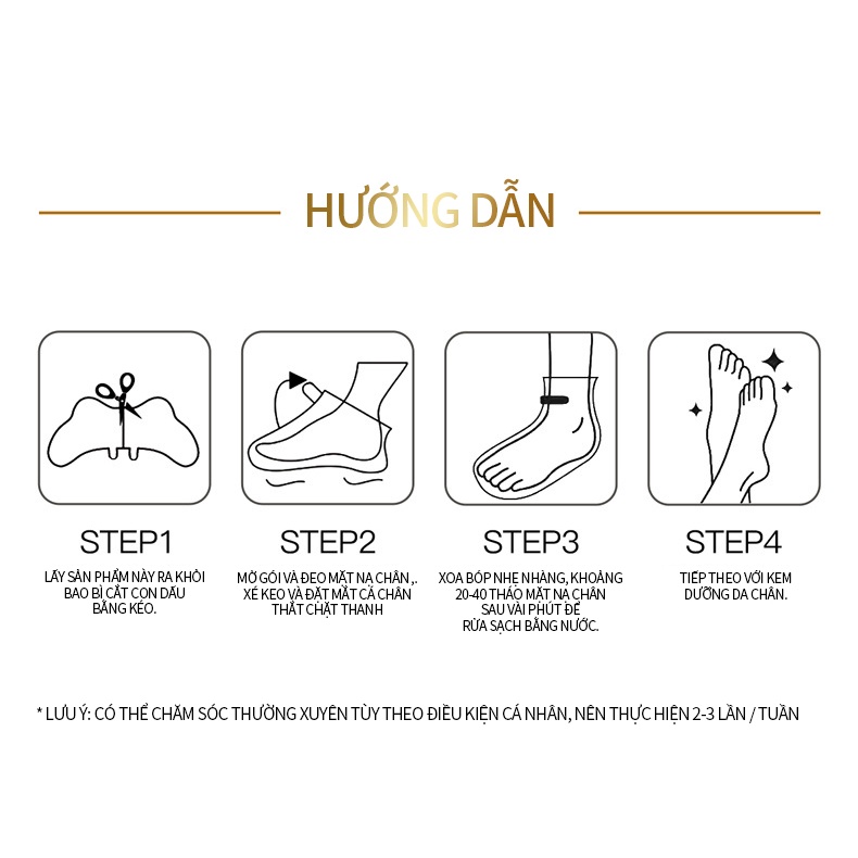 [HCM]Hàng mới về Mạt nạ chân tẩy da chết tiện lợi 1 cái -URBZM