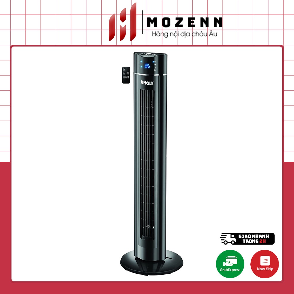 Quạt tháp Unold 86855 công suất 60W, quạt điều khiển từ xa không gây tiếng ồn, nhập Đức chính hãng