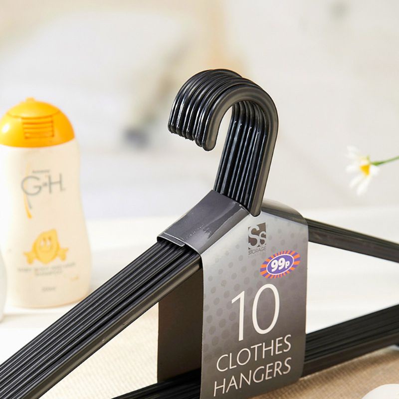 Bộ 20 Móc Nhựa Treo Quần Áo Chống Trượt Đa Năng