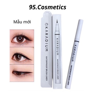  Bút Dạ Kẻ Mắt Karadium Hàn Quốc Chống Nước Siêu Mảnh Vỏ Trắng 