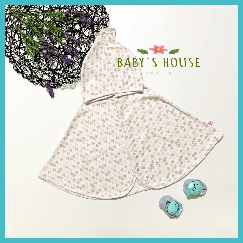 Áo choàng chống nắng kiểu cánh dơi cotton đáng yêu cho bé
