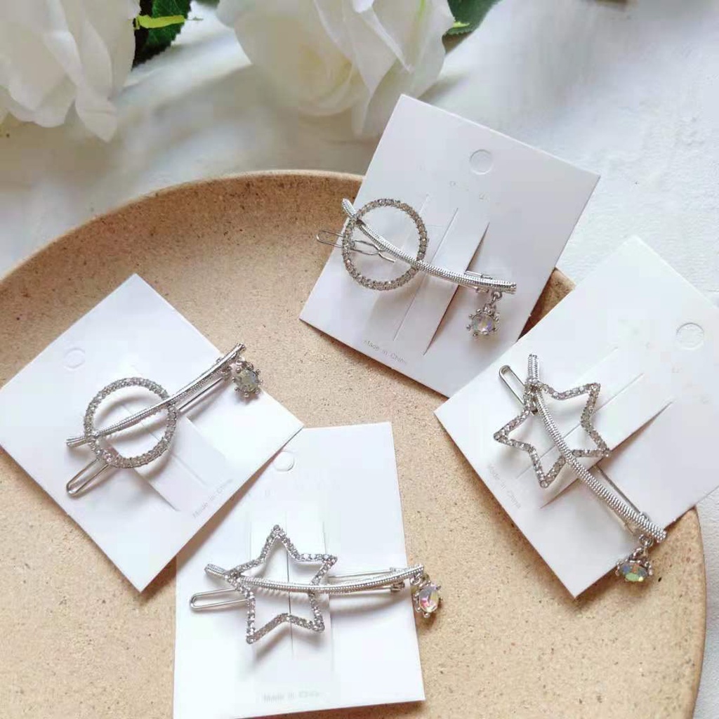 KẸP TÓC ĐÍNH ĐÁ PHONG CÁCH HÀN QUỐC NỮ TÍNH ĐỘC ĐÁO