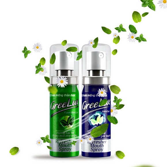 !!! Xịt Thơm Miệng Thảo Dược GREELUX [Chai 12ml] Extra Cool / Fresh Mint Cool [Grelux]