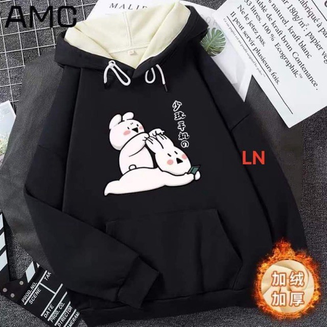 Áo hooide hai con thỏ 5D  LN12 | BigBuy360 - bigbuy360.vn