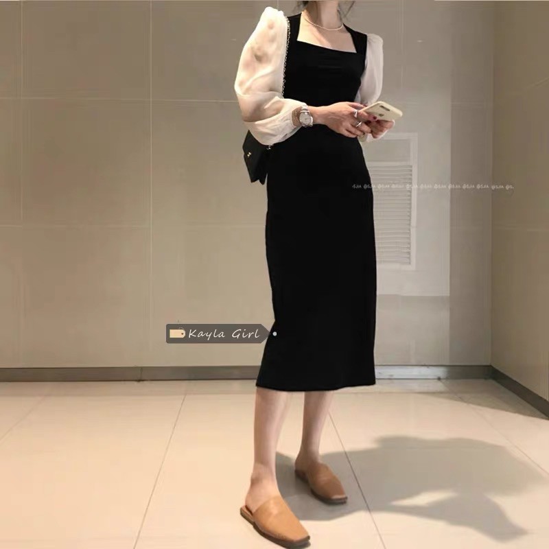 Váy ôm body chuẩn vintage [Hàng Sẵn]