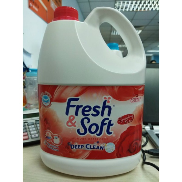 NƯỚC GIẶT FRESH SOFT 2 HƯƠNG DUNG TÍCH 3 LÍT (HÀNG CHUẨN CÔNG TY?