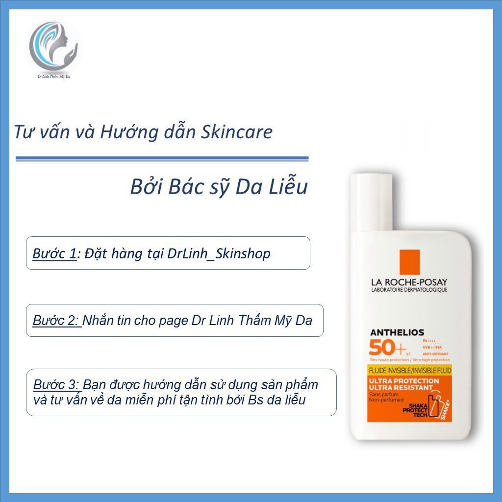 Kem Chống Nắng LA ROCHE POSAY dạng sữa cho da dầu mụn không nhờn rít CN12