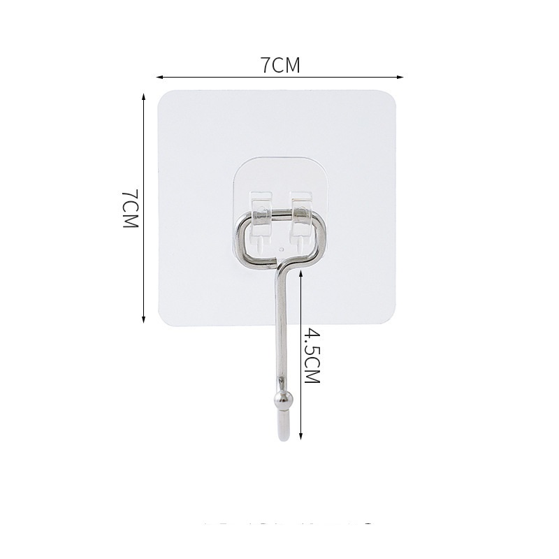 Móc dán tường INOX 304 siêu dính, chịu lực loại tốt, móc dán 1 chân