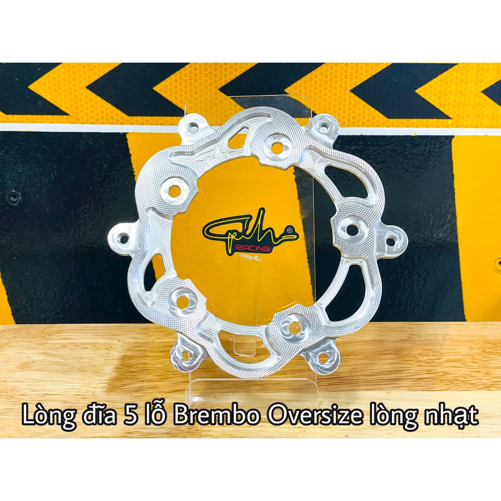 Lòng Đĩa 5 Lỗ Brembo Oversize Lòng Nhạt