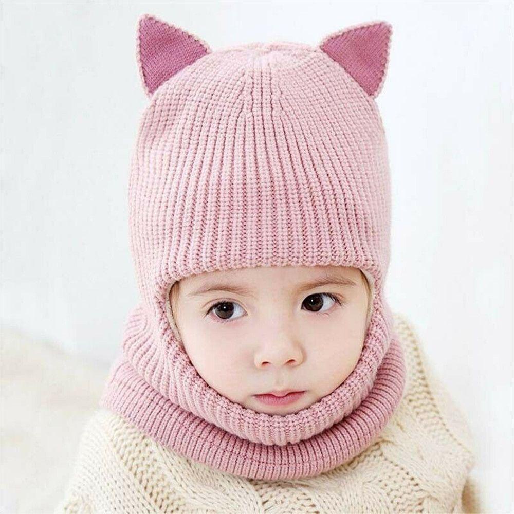 Mũ Beanie Giữ Ấm Tai Bằng Lông Cừu Dành Cho Bé Trai Và Bé Gái